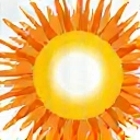 Stylized sun icon